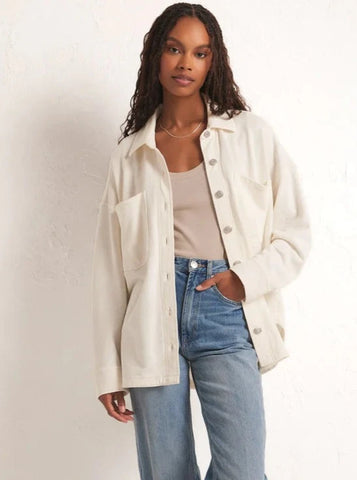 Sandstone All Day Knit Denim Jacket