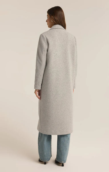 Classic Heather Grey Conway Plush Coat