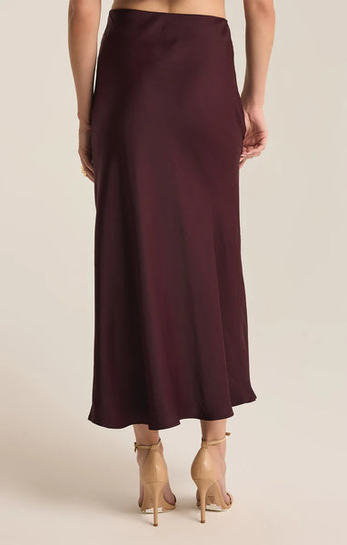 Berry Europa Poly Sheen Skirt