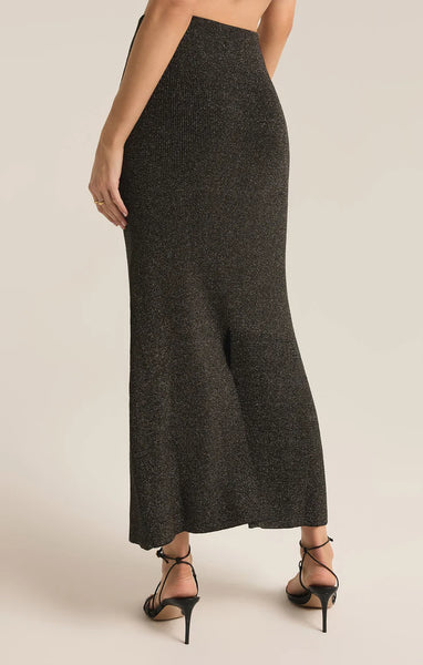 Black Goldie Midi Skirt