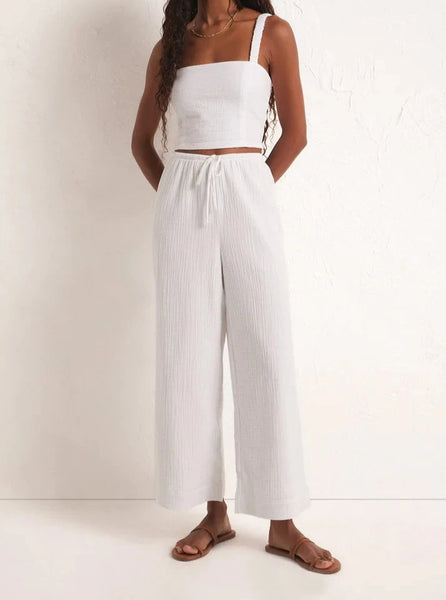 White Barbados Gauze Pant