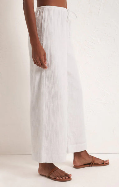 White Barbados Gauze Pant