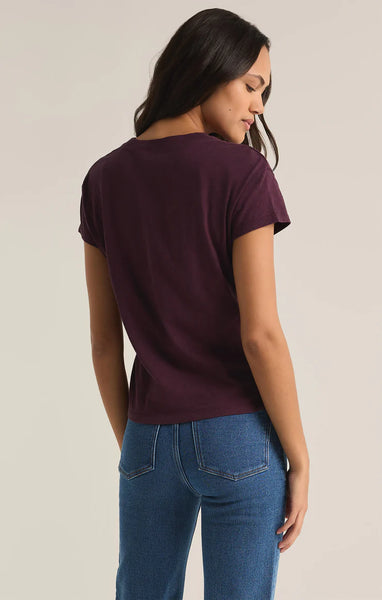 Berry Wine Modern Slub Tee