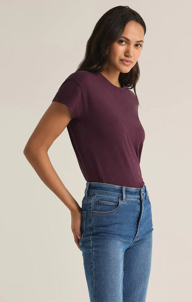 Berry Wine Modern Slub Tee