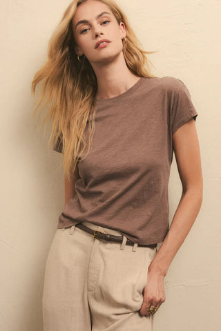 Deep Taupe Modern Slub Tee