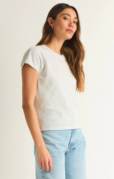 Light Heather Grey Modern Slub Tee