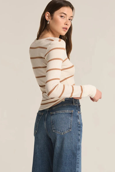 Sea Salt Scarlett Rib Henley