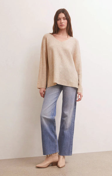 Light Oatmeal Modern Sweater