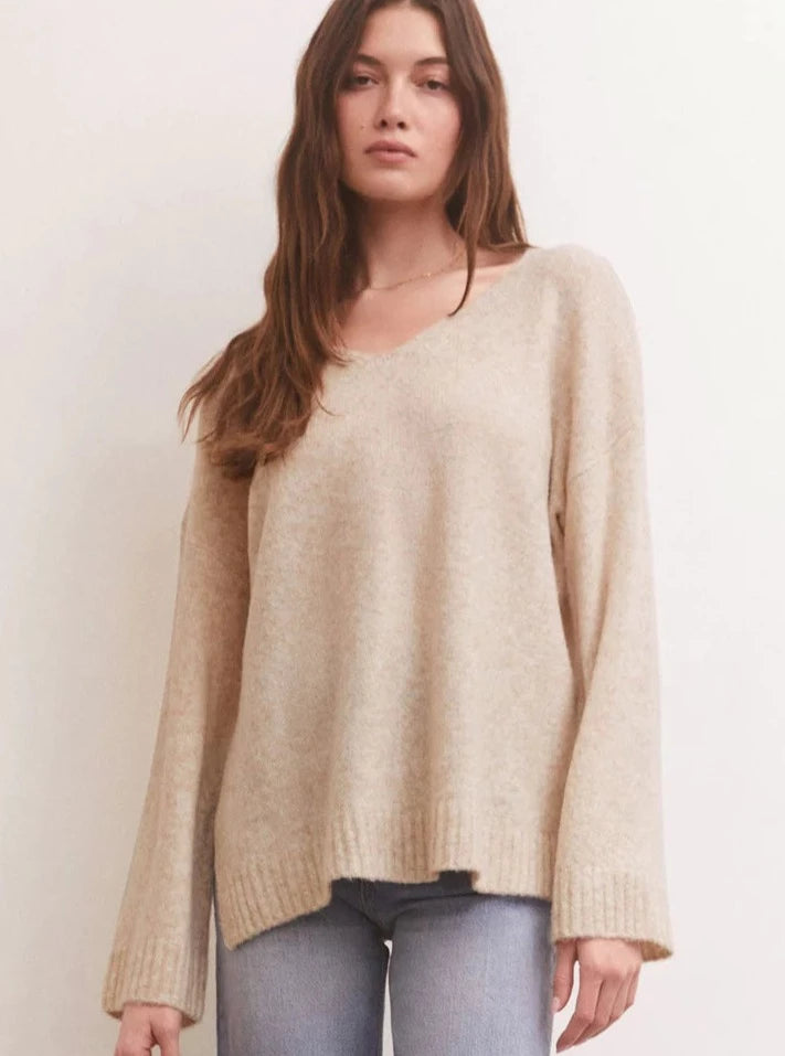 Light Oatmeal Modern Sweater