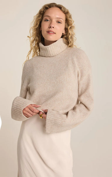 Light Oatmeal Heather Ursa Sweater Top