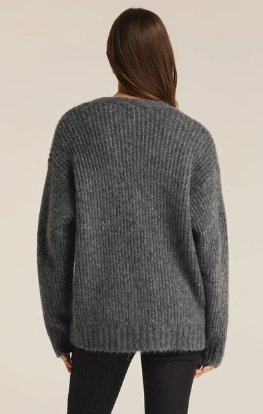 Charcoal Heather Josie Cozy Cardigan