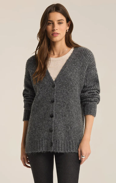 Charcoal Heather Josie Cozy Cardigan