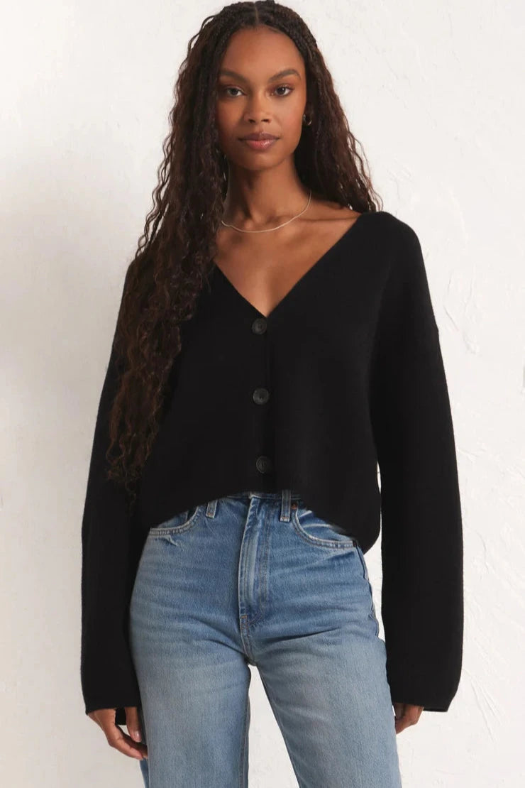 Black Estelle Cardigan