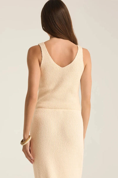 Oat Milk Evianna Sweater Tank