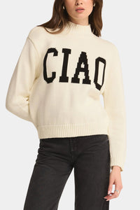 Sandstone Ciao Intarsia Sweater