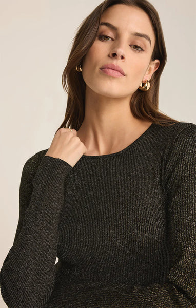 Black Goldie Crew Neck Sweater