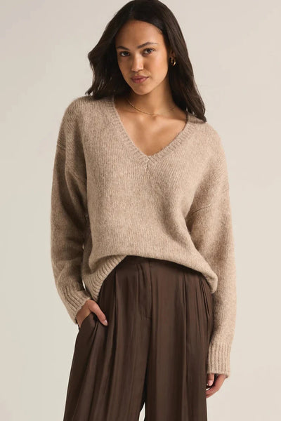 Heather Taupe All I Want Sweater