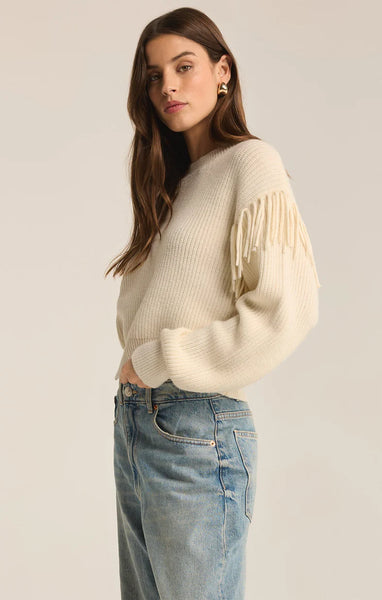 Sea Salt On The Fringe Sweater