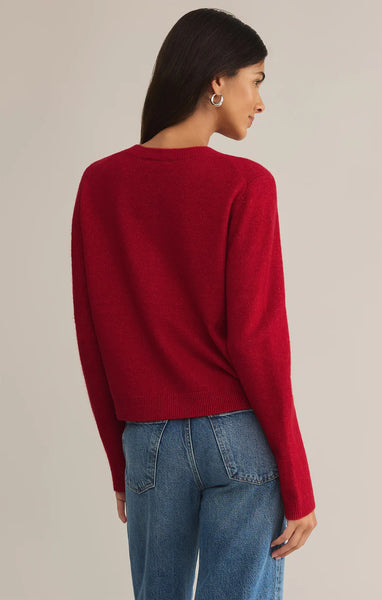 Haute Red Outlook Cardigan