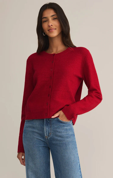 Haute Red Outlook Cardigan