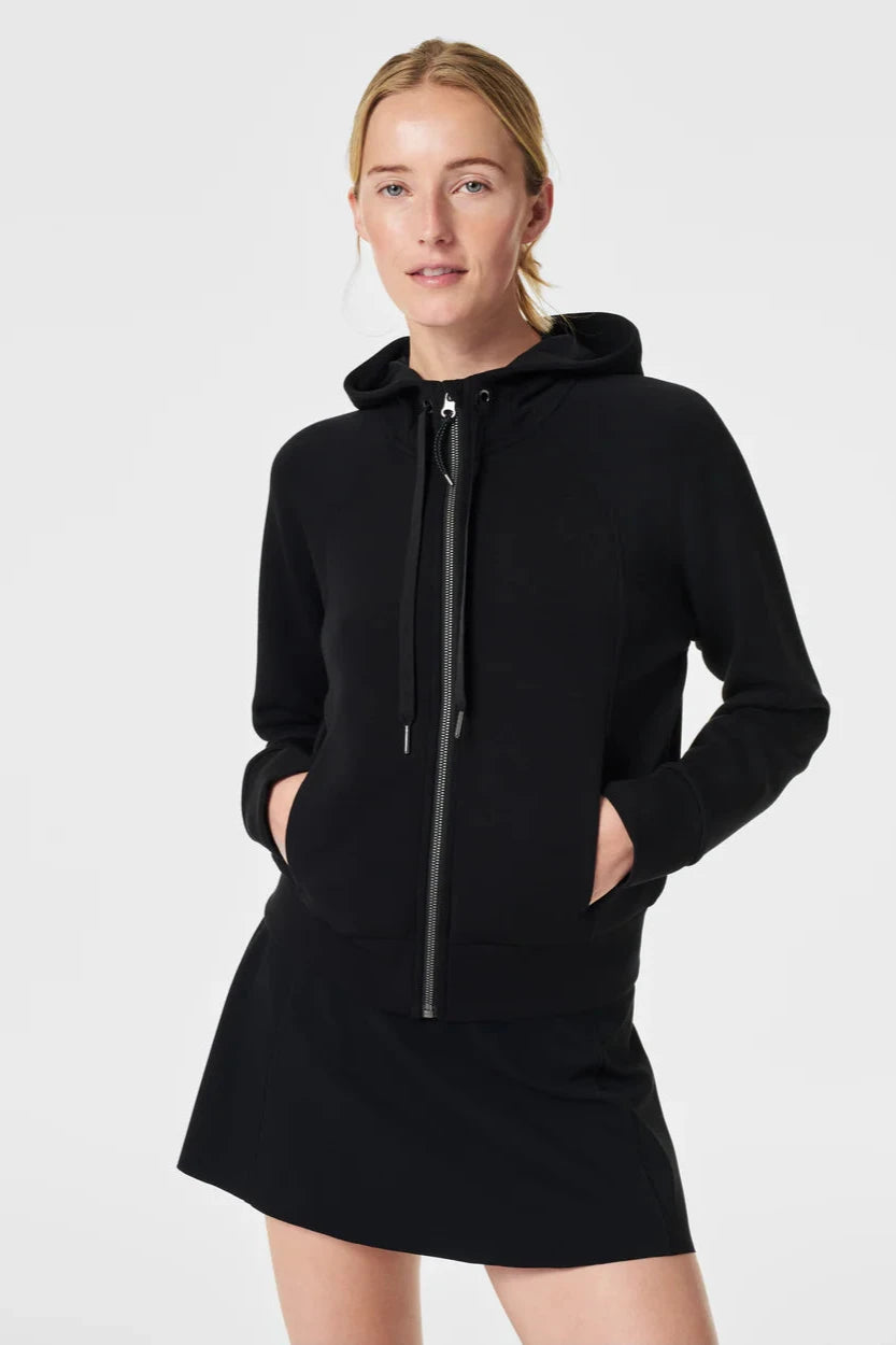 Black Heather Airessentials Full Zip Hoodie