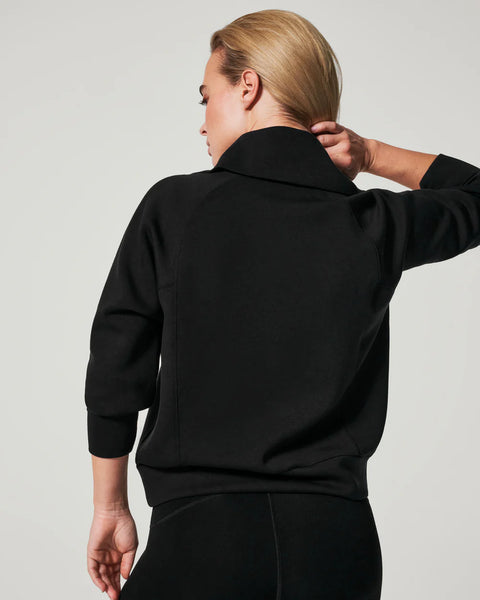 Black Airessentials Half Zip Sweater