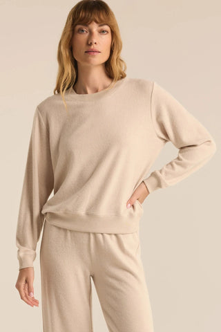 Light Oatmeal Heather Russel Cozy Pullover