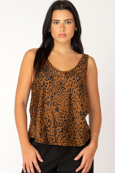 Leopard Spots Scoop Neck Tank