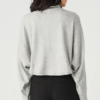 Light Heather Grey Mock Neck Top