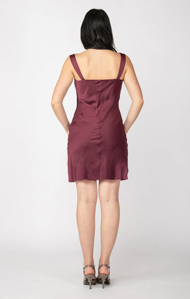 Burgundy Sweetheart Quinn Dress