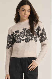 Light Oatmeal Heather Marisol Flora Sweater