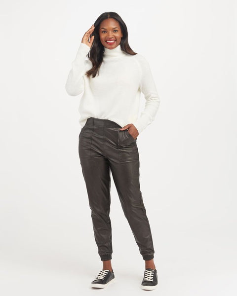 SPANX® Faux Leather Jogger