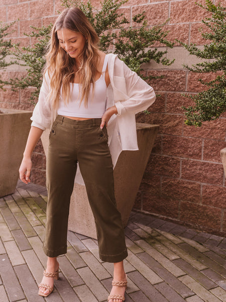 White Lalo Button Up Top