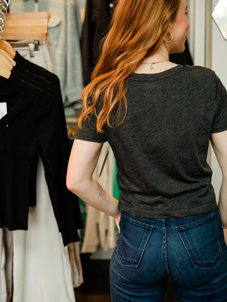 Black Classic Skimmer Tee