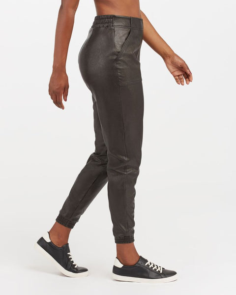 SPANX® Faux Leather Jogger